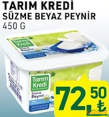 TARIM KREDİ SÜZME BEYAZ PEYNİR 450 G